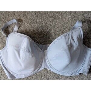 HSIA 42D Underwire Bra  Adjustable Straps White Hook And Eye Closure